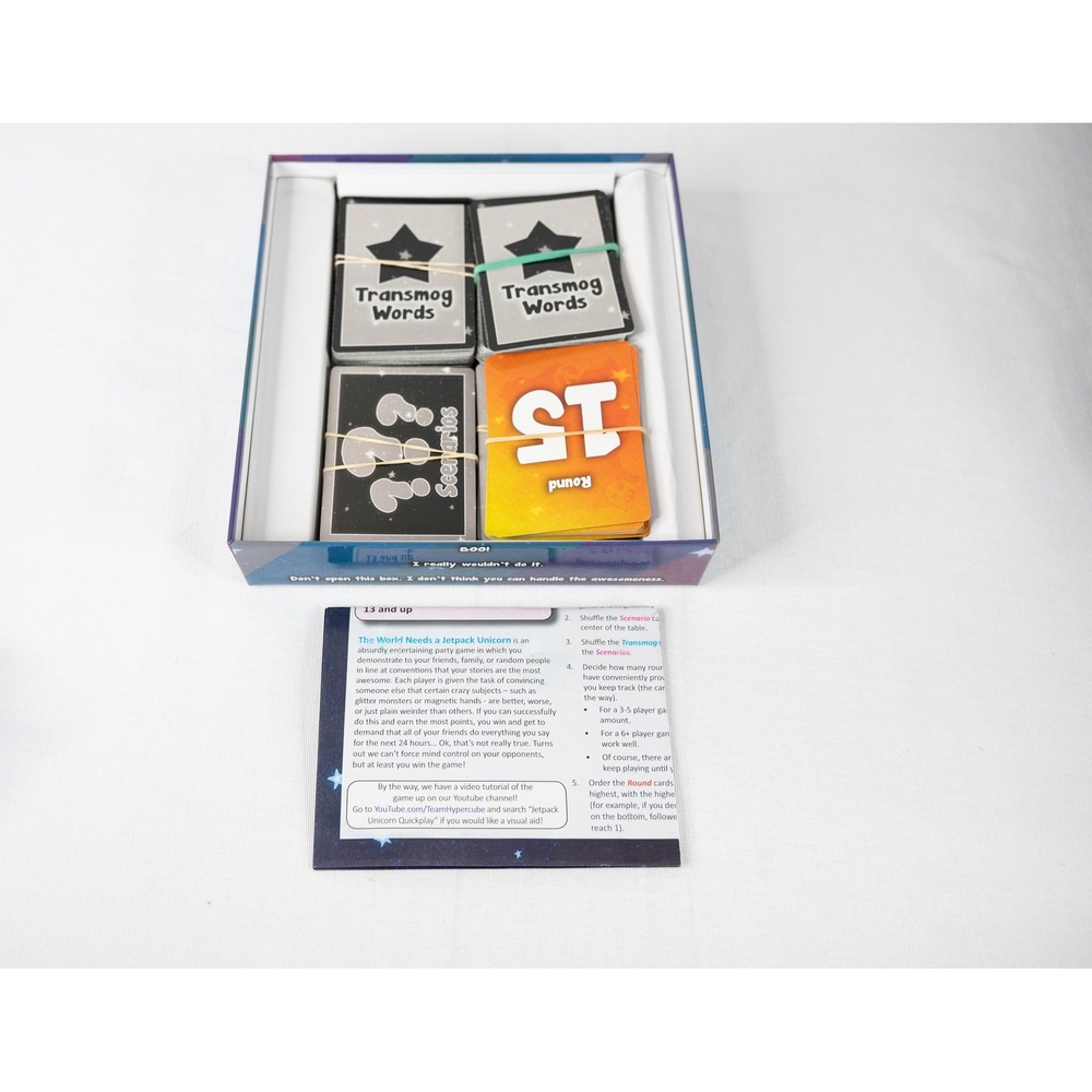 Wyrd Miniatures The World Needs a Jetpack Unicorn Game Party Card Game - Picture 3 of 3